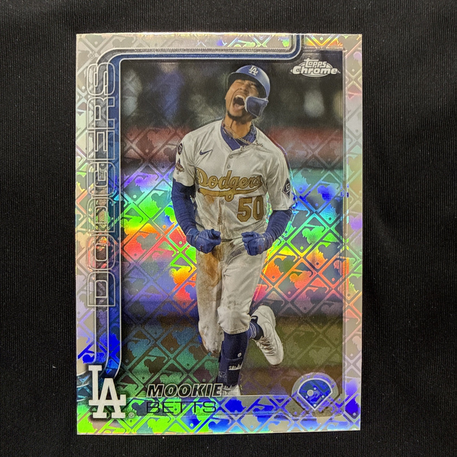 2025 Topps Chrome Logofractor Mookie Betts Image Variation #50 LA Dodgers