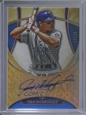 2017 Topps Five Star Blue 17/25 Ivan Rodriguez #FSA-IR Auto HOF 0b9