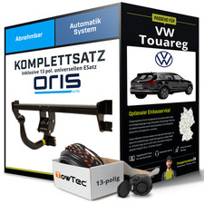 Für VW Touareg Typ 7P5 Anhängerkupplung abnehmbar +eSatz 13pol uni 10- NEU