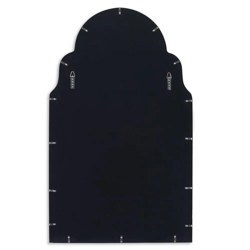 Uttermost Brayden Stainless Steel and MDF Wood Arch Mirror in Polished Nickel - Picture 4 of 7