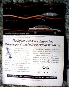 1991 Infiniti Q45 Print Ad