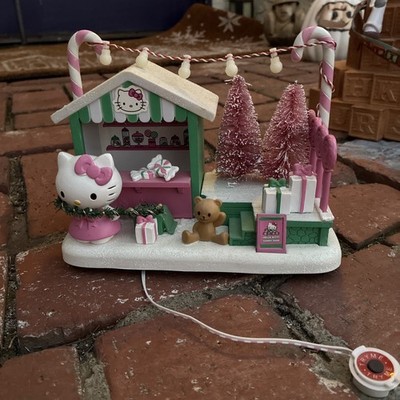 Hello Kitty Christmas Animated Lighted Musical Candy Shop Table Decor NEW Sanrio