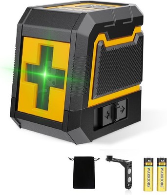 Laser-Level W Tripod Green Cross Line Self-Leveling Lazer Leveler Tool W Battery