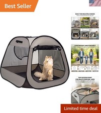 Durable 33 x 26.5 Cat Dog Playpen - Waterproof Weather Resistant