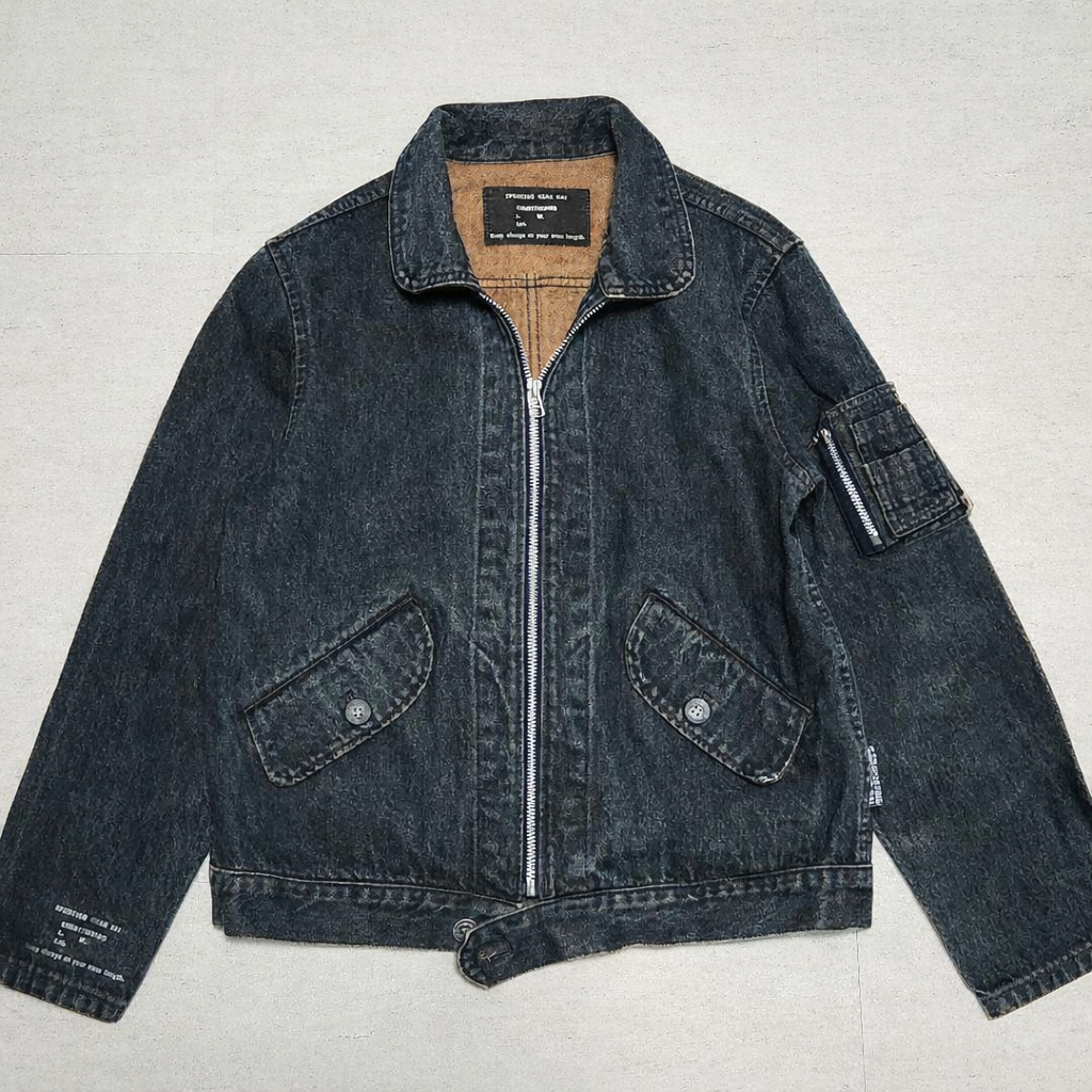ジャケット・アウター 80s- issey miyake cotton jacket ISSEY MIYAKE Hai Sporting Gear Cotton Denim Jacket Coverall 1980s
