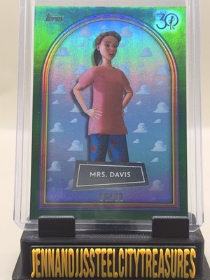 2025 Topps Toy Story Mrs Davis #8 Green /99 30 Years Pixar 06/99 Andy's Mom