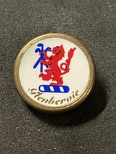 Rare Glenbervie Golf Club 3/4" Brass Stem Golf Marker - Stirlingshire, Scotland