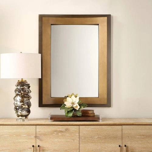 Uttermost 08295 Around The Bend 44.88 X 35.38 inch Golden Bronze Mirror - Picture 6 of 6