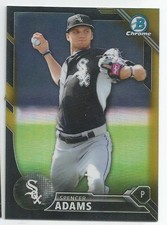 2016 Bowman Chrome Prospects Black & Gold Refractor Spencer Adams White Sox