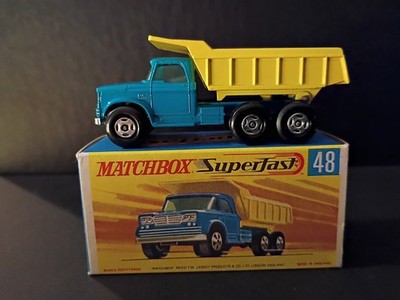 Matchbox Superfast #48 Dodge Dumper Truck 1970 MINT In Crisp Original G Box