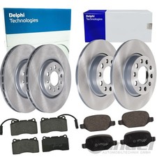 DELPHI BREMSSCHEIBEN + BELÄGE VORNE+HINTEN passend für ALFA ROMEO GIULIETTA 940