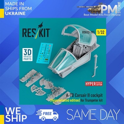 Reskit RSU32-0193 1/32 A-7D Corsair II cockpit (Hyperdetailed edition)