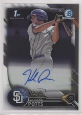 2016 Bowman Draft Chrome Draft Pick Auto Hudson Potts #CDA-HS Auto 0q41
