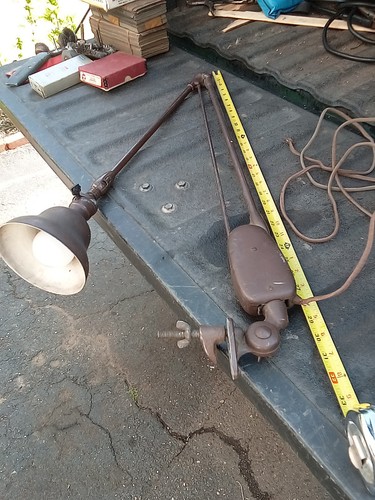 Early Dazor Model Vintage Clamp OnFloating Fixture Industrial Desk ...