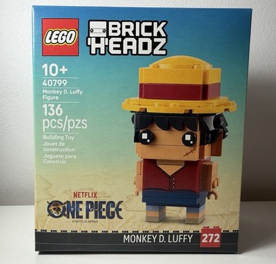 LEGO 40799 Brickheadz Monkey D. Luffy Figure - NEW - One Piece