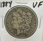 Better 1884 Morgan Silver Dollar - 90% US Coin - Nice Coin VF