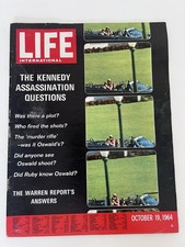 LIFE Magazine Kennedy Assassination Warren Report Issue 19 Oct 1964