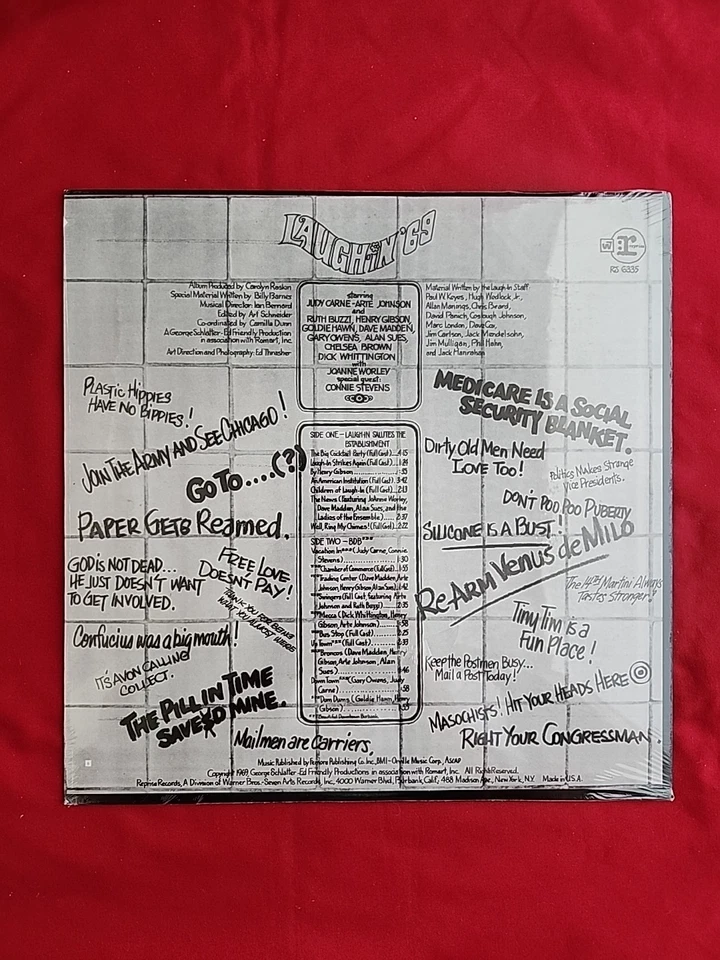 Laugh In 69 Original Cast Album Stereo Lp Vinyl Record Album New Sealed - Image 2 of 2