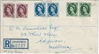 1954 (8 February) 9d,10d and 11d Definative Pairs On First Day Cover Cat £40+