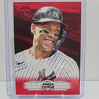 2025 Topps Stadium Club Red Aaron Judge #139 Yankees Baseball Card