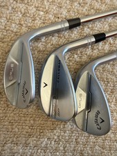 Callaway Opus/SP Wedge Set 48°, 52°, 58° NS PRO TOUR 105 S. V Good Condition.