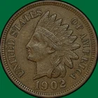1902 Indian Head Cent Choice Extremely Fine XF+ Coin #35129