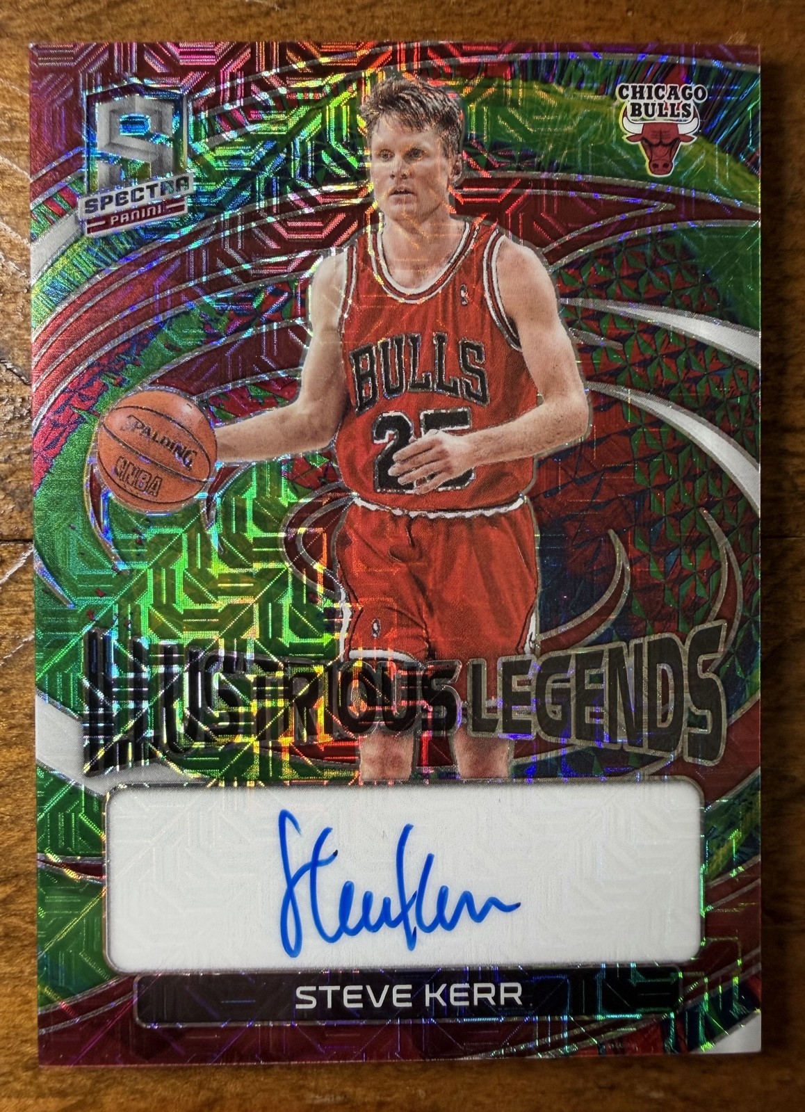 2022-23 Panini Spectra - Illustrious Legends Steve Kerr #ILS-SVK Meta Prizm /25