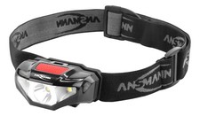 ANSMANN LED Stirnlampe HD70B 2 St&uuml;ck, Spritzwasserschutz - 80m Reichweite