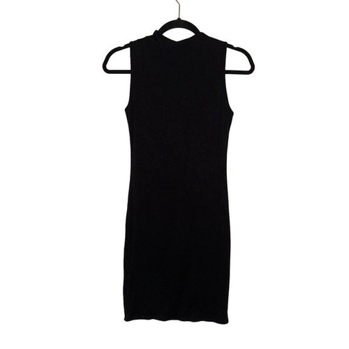 Naked Wardrobe Black Sheath Form Fitting LBD Dress Size L - Picture 3 of 6