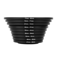 All-Metal Step-Up/Down Filter Adapter Ring 37-40.5mm to 37-77mm for Lens