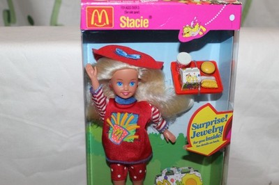 Vintage 1993 Happy Meal Stacie Doll Barbie McDonalds Surprise Jewelry NRFB