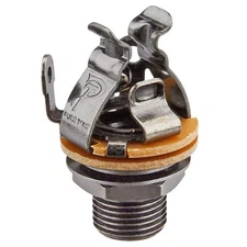 Black Nickel Musical Instrument Amplifier Cable Connector Durable Stable Conn...