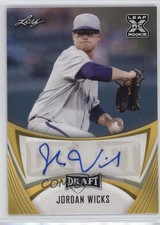 2021 Leaf Draft Base Auto Gold Jordan Wicks #BA-JW2 Auto 1eh5