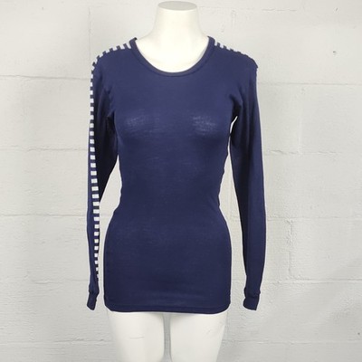 Helly Hanson Lifa Vintage Women's Navy Blue Baselayer Shirt Size M