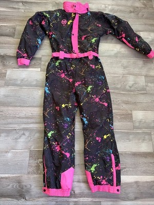 Tipsy Elves Sendy Splatter Ski Suit Size Large Unisex Multicolor Snowsuit