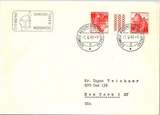 GOLDPATH: Switzerland cover 1949 to USA special cancel CV909_P21