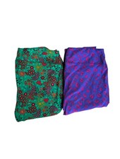 2 Pair Lularoe Brightly Colored Buttery Soft Leggings TC 12 14 16 18