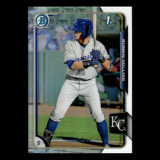 Roman Collins #122 2015 Bowman Chrome Draft Refractor Kansas City Royals Card NM