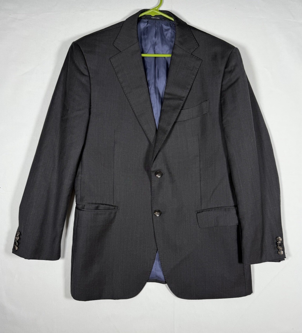 SuitSupply Men's 42R Gray Super 110s Wool Zignone Biella Italy Sportcoat Blazer-image