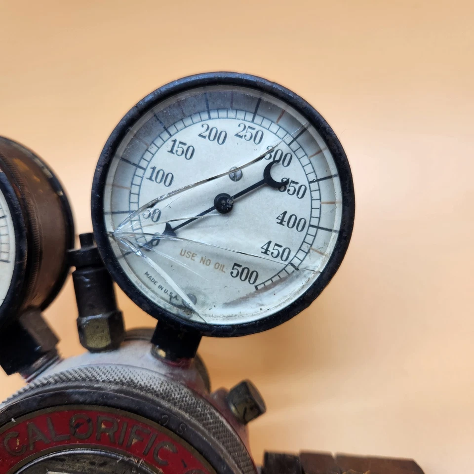 Винтажный регулятор калорий Harris T‐591 — двойной калибр, кованый, стимпанк-дисплей - Изображение 3 из 4