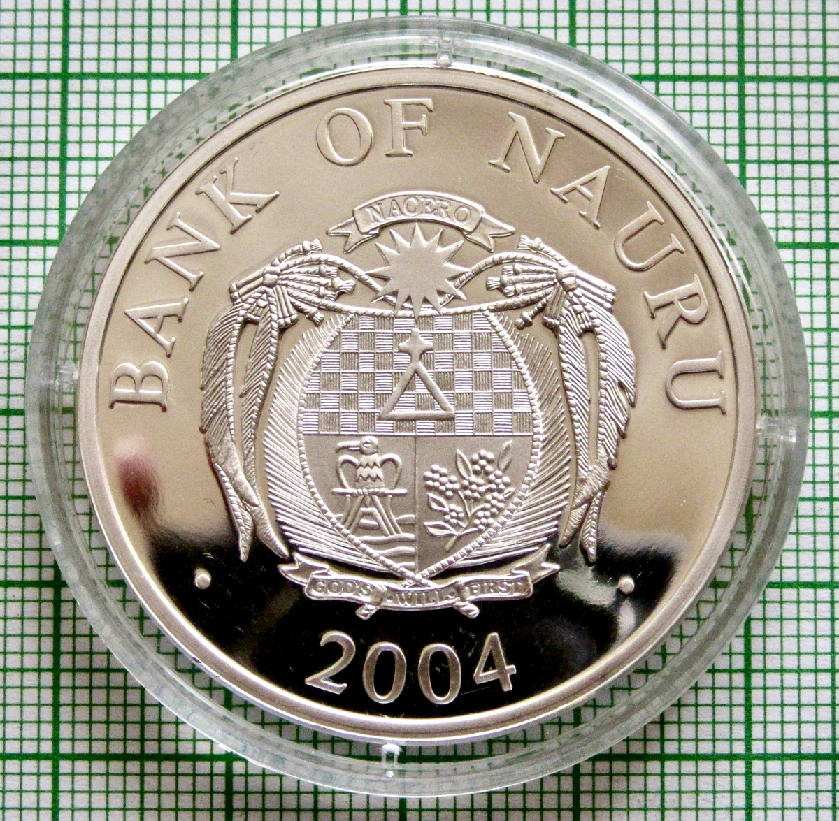 NAURU 2004 10 DOLLARS FRAUENKIRCHE DRESDEN 3D MONUMENT 1oz SILVER