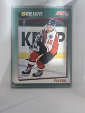 1991 Score Steve Kasper #24T Philadelphia Flyers Hockey Card