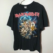 Iron Maiden 2000s era best of the beast black mens XL delta pro weight cotton