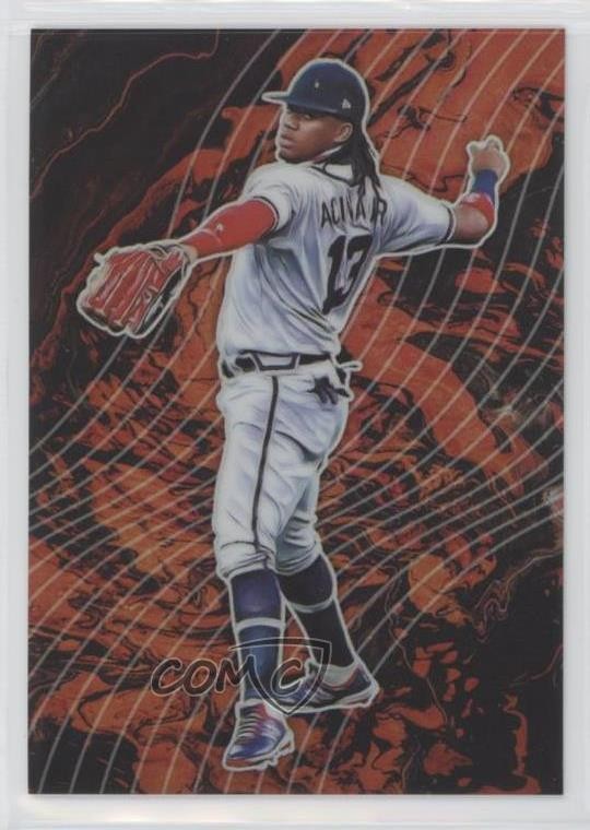 2021 Panini Prizm Lava Flow Ronald Acuna Jr #LF10 0m4q