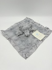 Cloud Island Elephant Lovey Security Blanket Gray Fuzzy Swirls