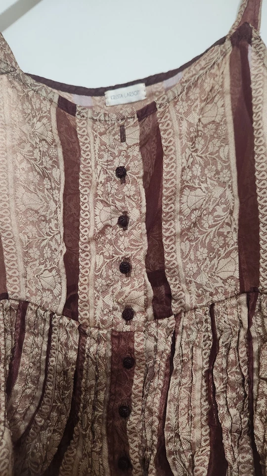 Забор для пикета Krista Larson Cami 100% шелк жаккардовый винный цвет - Изображение 4 из 4