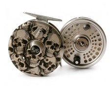 SKULL FACE - Die Cast Aluminum Fly Reel 5/6 W...