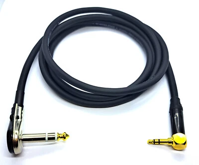 KABELBETRIEB Cable de audio 3,5 mm ángulo mini jack 6,3 mm estéreo ángulo jack plano vers. Longitudes