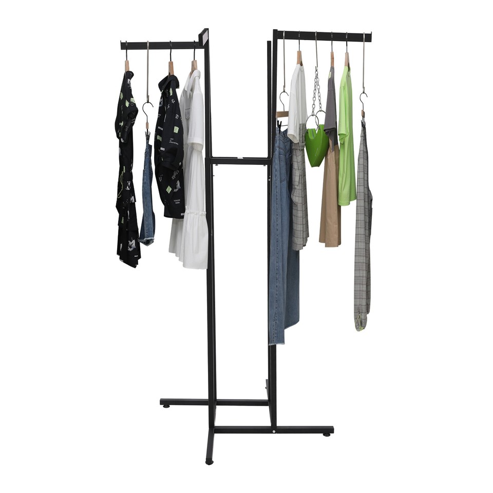 4-Way Adjustable Clothing Rack Clothing Display Rack Clothing Store ...