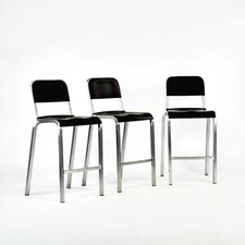 Set of Three Emeco 1951 Bar Stools by Adrian van Hooydonk and BMW Designworks  